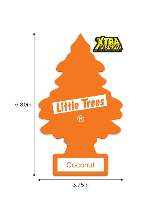 Little Trees X-tra Strength Big Size Hanging Air Freshener, Coconut Scent, 1 Piece - Image 4