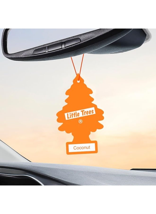 Little Trees X-tra Strength Big Size Hanging Air Freshener, Coconut Scent, 1 Piece - Image 3