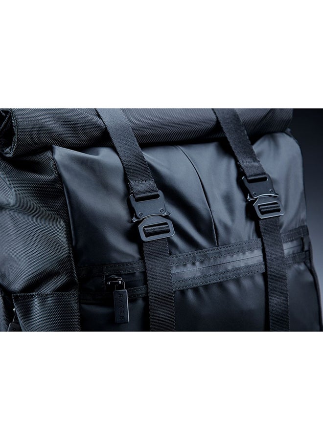 RAZER Recon 15 Rolltop Backpack - Roll-Top Design with Zipper Opening, Water and Abrasion Resistant Build - Image 4