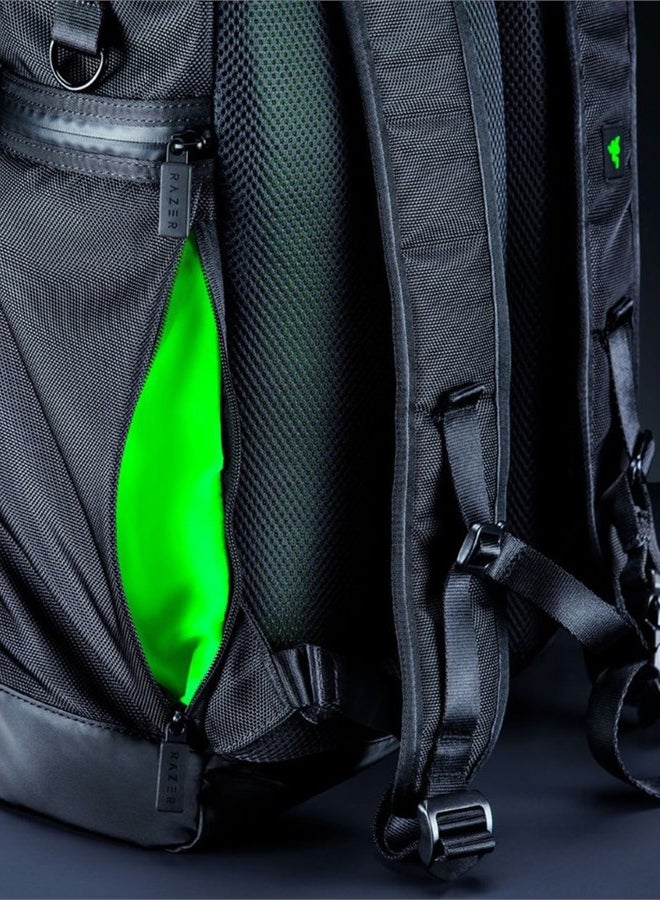 RAZER Recon 15 Rolltop Backpack - Roll-Top Design with Zipper Opening, Water and Abrasion Resistant Build - Image 5