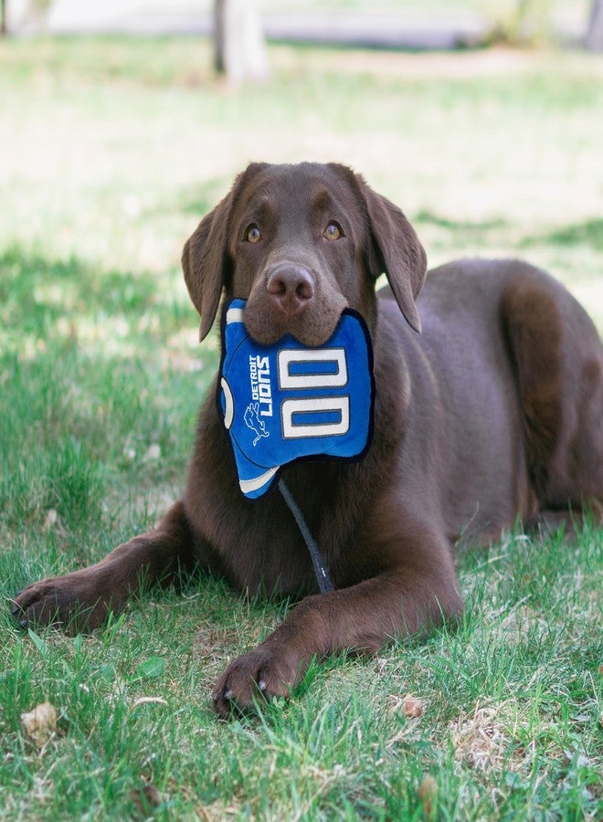 Pets First The 1st Ever Tough but Smooth Dog Toy NFL Detroit Lions Football Jersey Tough Pet Toy. A Premium Quality Doggie Toy with Built-in Squeaker. Sports Fans Favorite Chew Toy - Image 3