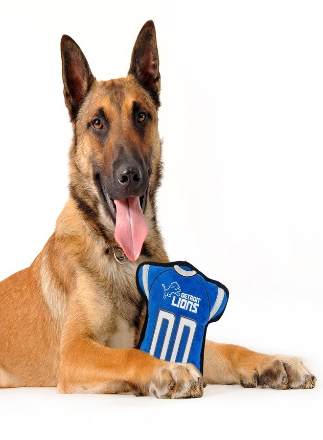 Pets First The 1st Ever Tough but Smooth Dog Toy NFL Detroit Lions Football Jersey Tough Pet Toy. A Premium Quality Doggie Toy with Built-in Squeaker. Sports Fans Favorite Chew Toy - Image 4
