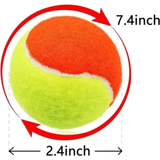 SAMEILI Street Cricket Ball tranning Tennis Balls - Soft Elastic Premium Plush Rubber Pressureless Balls for Youth & Beginners, Ideal for Lawn Cricket & Tennis Training - (Pack of 12) - Image 5