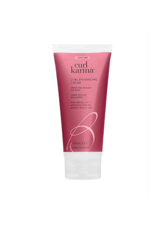 Brocato Curl Karma, Curl Enhancing Cream, 6 Fl Oz | Defining & Moisturizing Curl Crème | Fights Frizz, Adds Bounce & Shape | All Day Control - Image 1