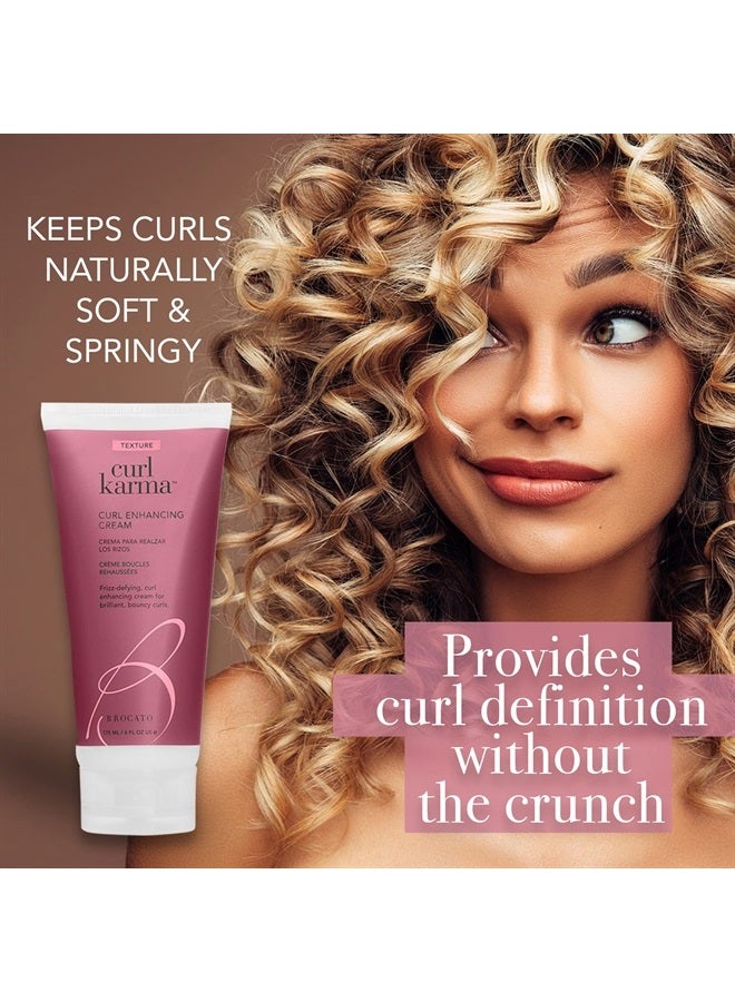 Brocato Curl Karma, Curl Enhancing Cream, 6 Fl Oz | Defining & Moisturizing Curl Crème | Fights Frizz, Adds Bounce & Shape | All Day Control - Image 2