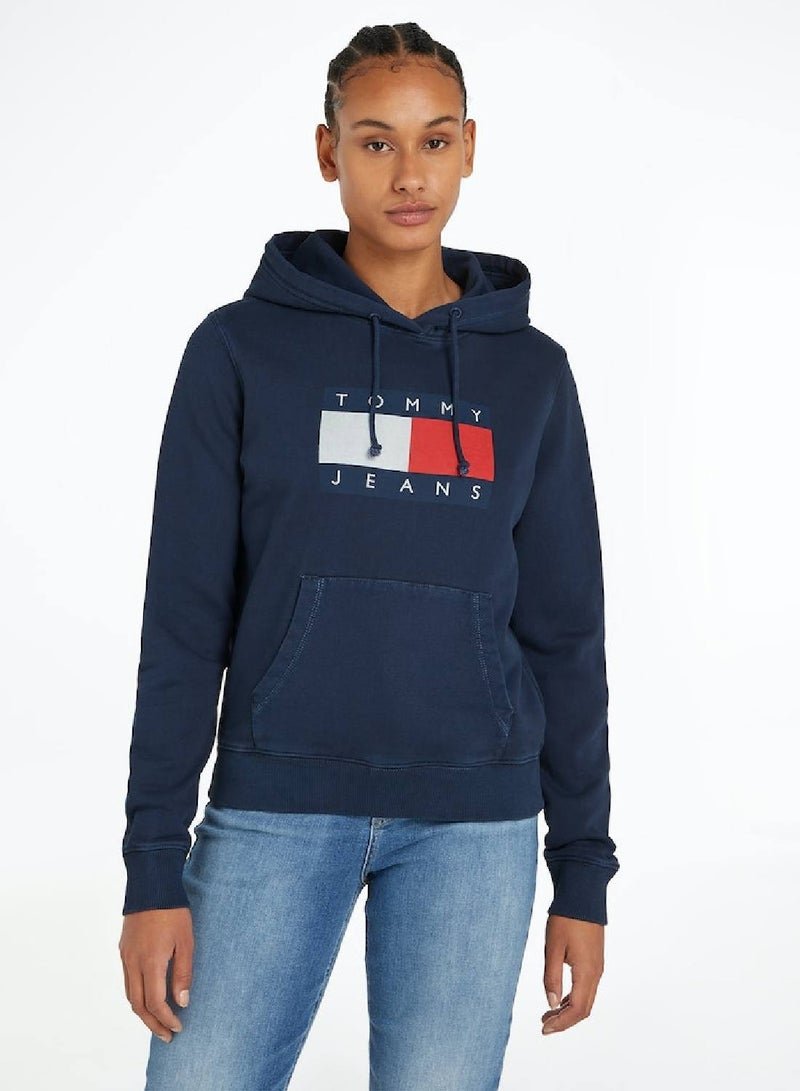 Regular Tommy Flag Pullover Hoodie