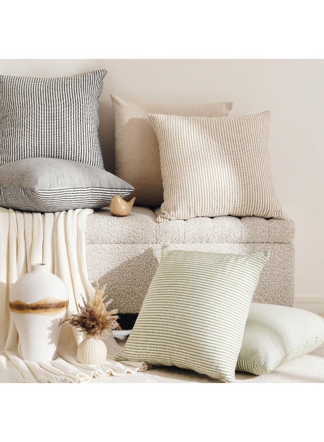 Pan Home طقم أغطية وسائد قطنية بيج للمنزل - Image 2
