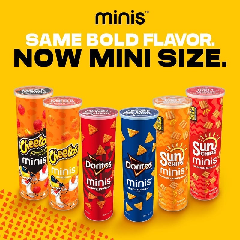 MINIS Doritos Minis Nacho Cheese Canisters - 12 Pack of 1.95 Ounce Snacks - Image 5