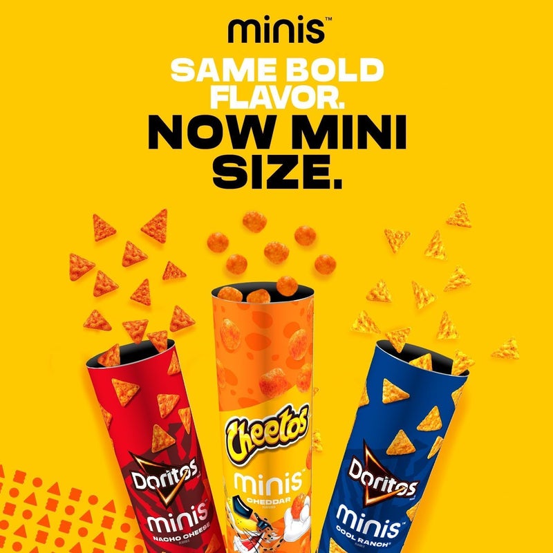 MINIS Doritos Minis Nacho Cheese Canisters - 12 Pack of 1.95 Ounce Snacks - Image 4