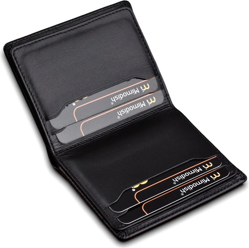 Mimodish 1477 Genuine Leather Vertical Luxury Men's Wallet