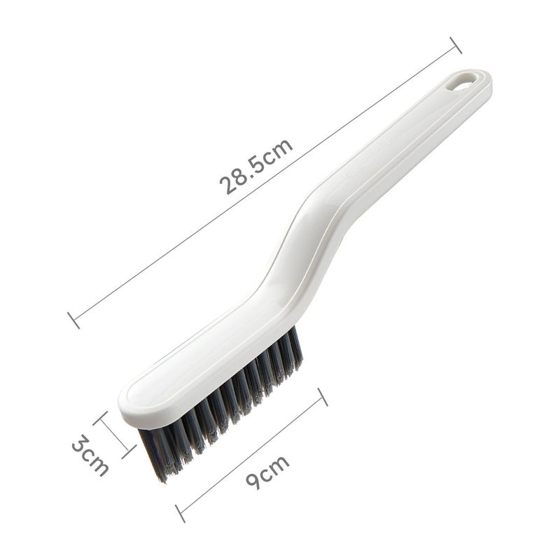 Multi-Purpose Crevice Cleaning Brush for Bathroom and Kitchen White (Dirty clip)