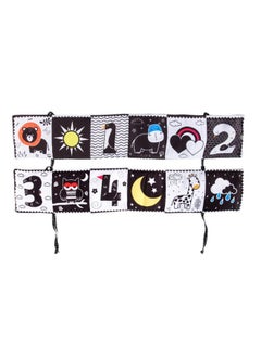 Generic Early Development Educational Cloth Book, Nontoxic Fabric Cloth High Contrast Foldable Educational Activity Cloth Soft Book Perfect For Infants Boys And Girls Early Education（Number/Animal/Weather)  - Image 3