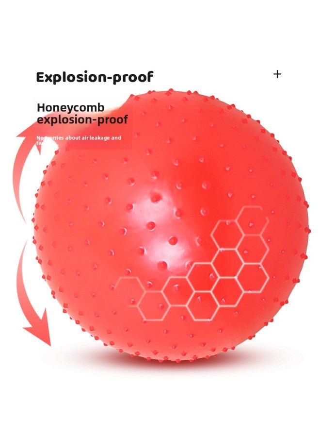 Loquat Balance Cushion Claw Ball Massage Thorn Ball Children's Inflatable Sensory Air Cushion Yoga Balance Ball Jumping Horse Jumping Ball-Color:Claw Ball 45cm Random Color - Image 4