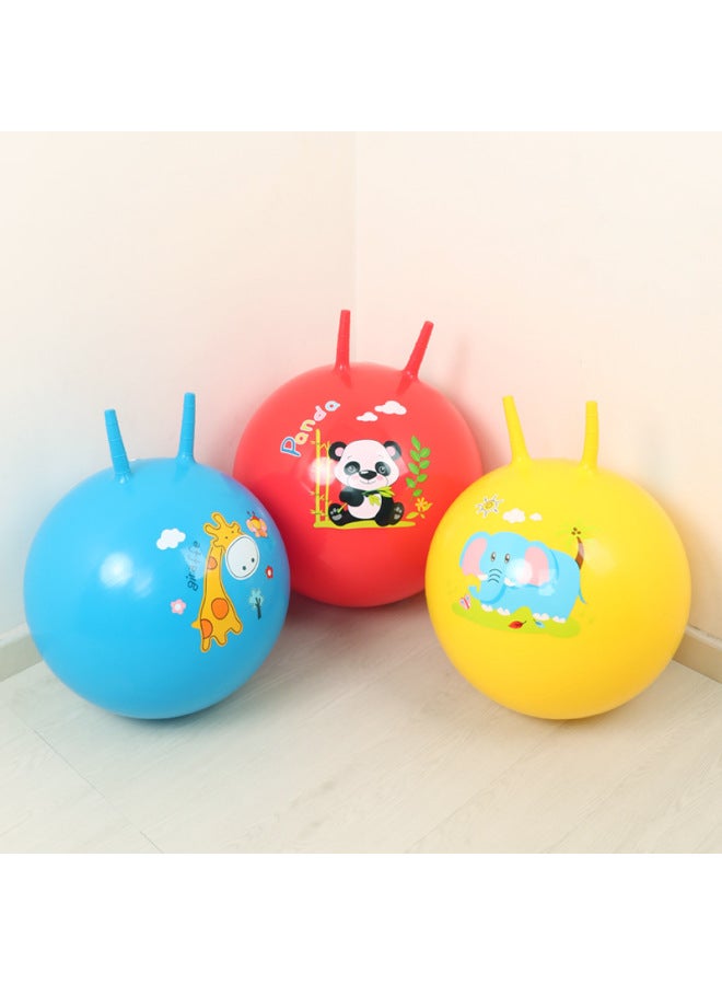 Loquat Balance Cushion Claw Ball Massage Thorn Ball Children's Inflatable Sensory Air Cushion Yoga Balance Ball Jumping Horse Jumping Ball-Color:Claw Ball 45cm Random Color - Image 1