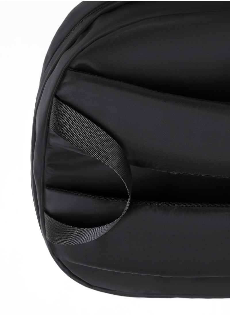 Ayeeb - Chelsea Backpack Travel Bag in Geek Black,14 inch Laptop Business Travel Under-Seat Flight Bag with Elastic Luggage Strap, Essentials Waterproof Daypack of Office, School, College for Men Women - Image 1