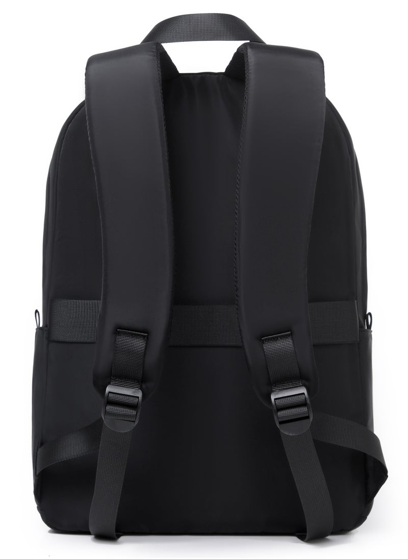 Ayeeb - Chelsea Backpack Travel Bag in Geek Black,14 inch Laptop Business Travel Under-Seat Flight Bag with Elastic Luggage Strap, Essentials Waterproof Daypack of Office, School, College for Men Women - Image 1