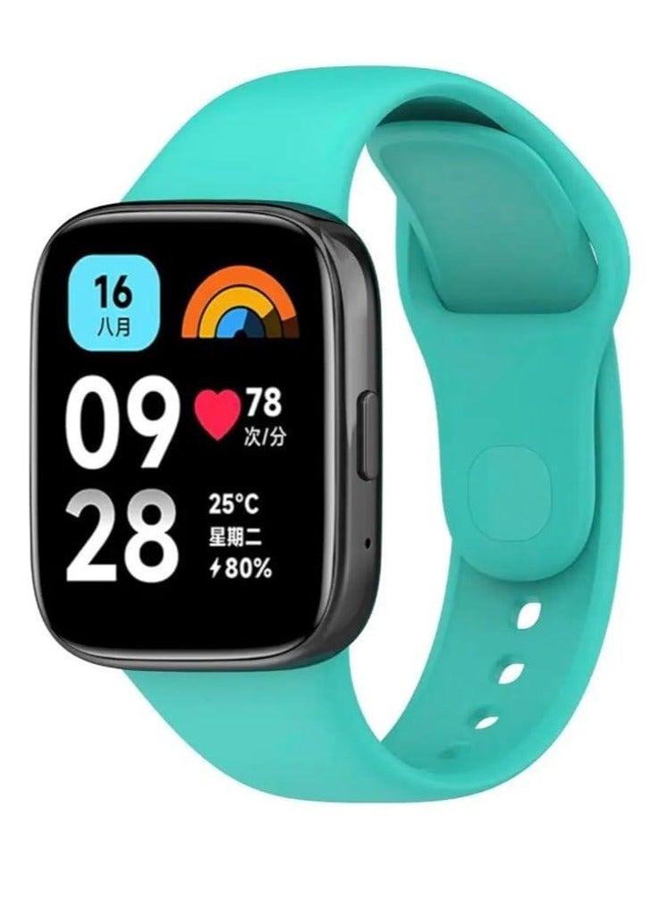 استراب بديل من السليكون لساعة شاومي مي 3 لايت - فيروزي