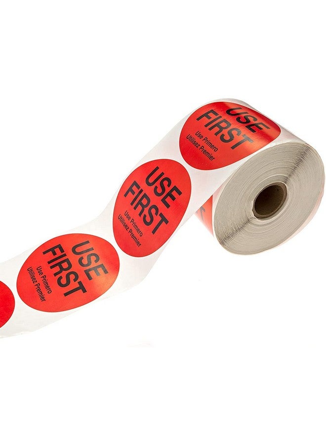SBlabels 3 Inch Round Use First Stickers / 500 Red Removable Circle Labels/Trilingual Small Business Sticker / 3" Use 1St Label/Made In The Usa - Image 3