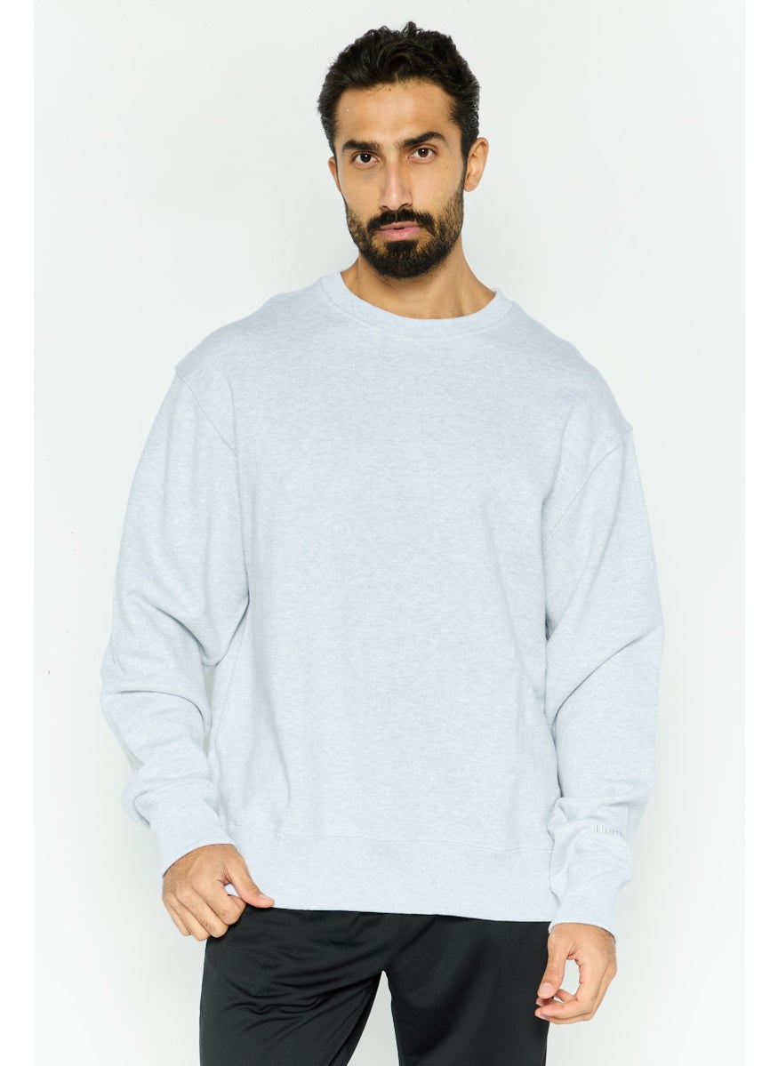 Adidas Adidas Originals x Humanrace Men Sportswear Fit Long Sleeves Running Sweatshirt, Light Grey  - Image 1