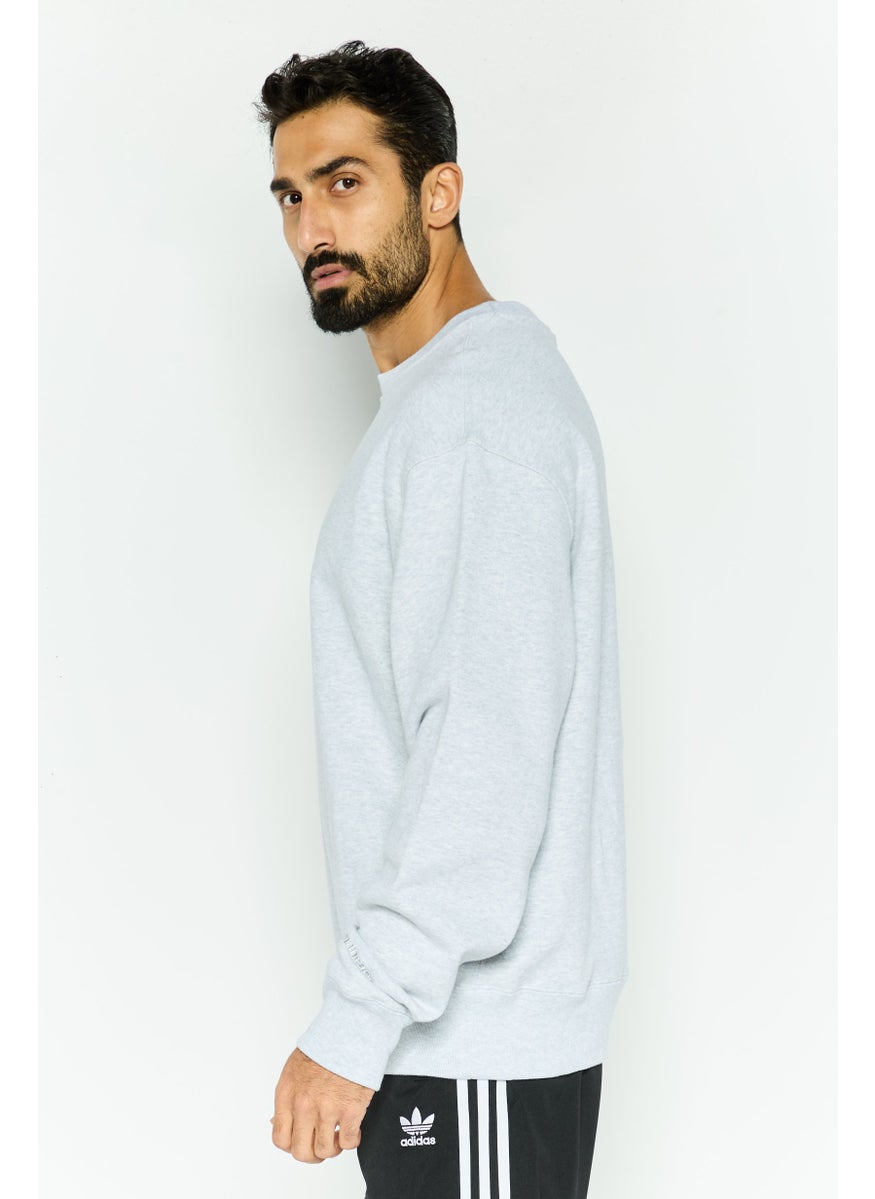 Adidas Adidas Originals x Humanrace Men Sportswear Fit Long Sleeves Running Sweatshirt, Light Grey  - Image 2
