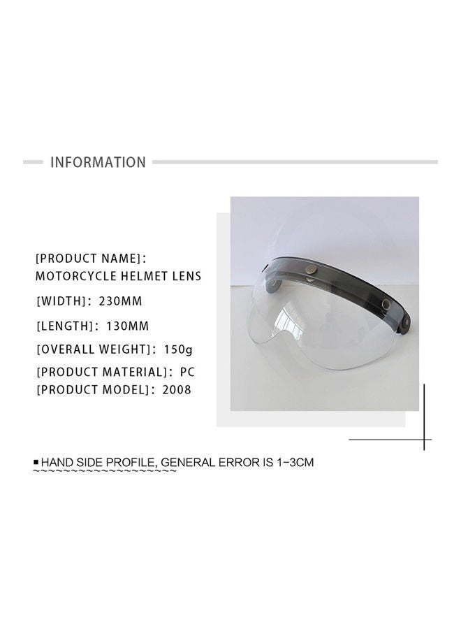 نيبمينينت عدسة خوذة بحاجب ريح للدراجة النارية مضادة للخدش - Image 2