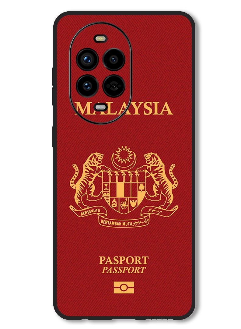 Theodor Case Compatible with Huawei Nova 13 Pro Protection Shockproof Bumper Cover Malaysia Passport - Image 1