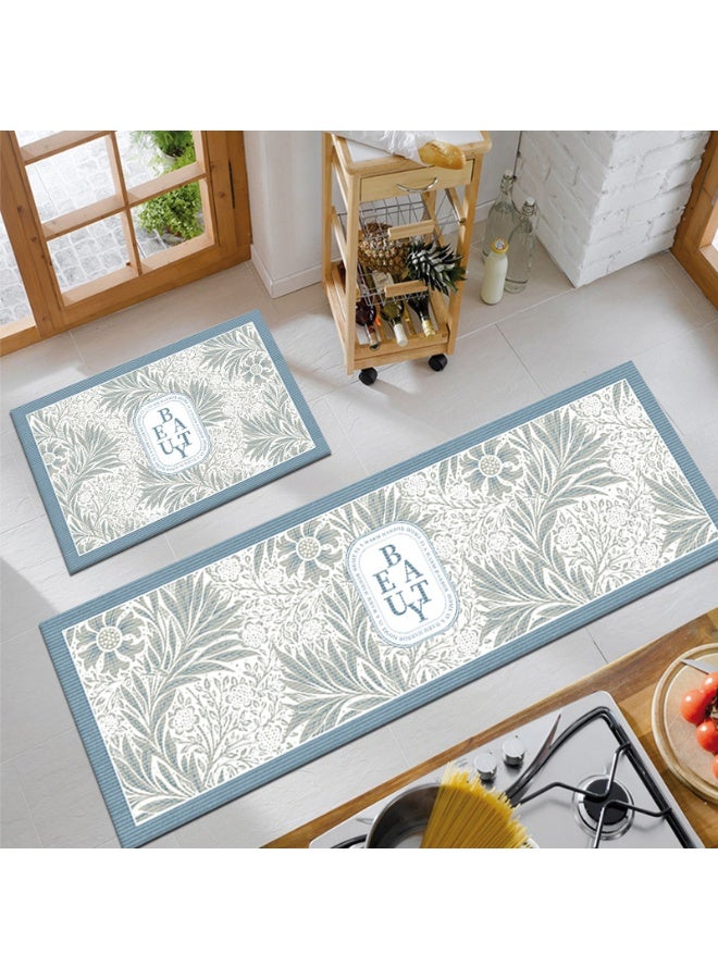 Anna 2-Piece Printed Absorbent and Stain-Resistant Kitchen Balcony Mats - Image 1