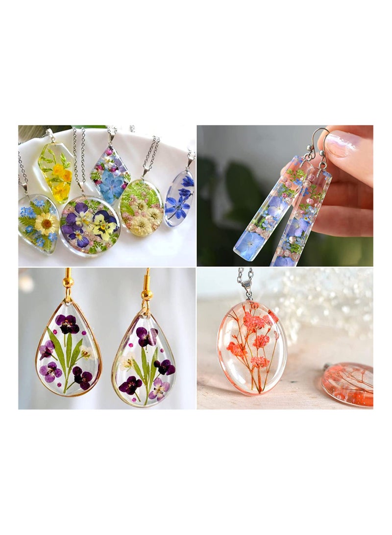 Excefore 11Pcs Resin Molds Jewelry, Earrings Silicone Molds for Epoxy Resin, DIY Jewelry Resin Casting Molds for Pendant, Earrings, Necklace, Keychains - Image 2