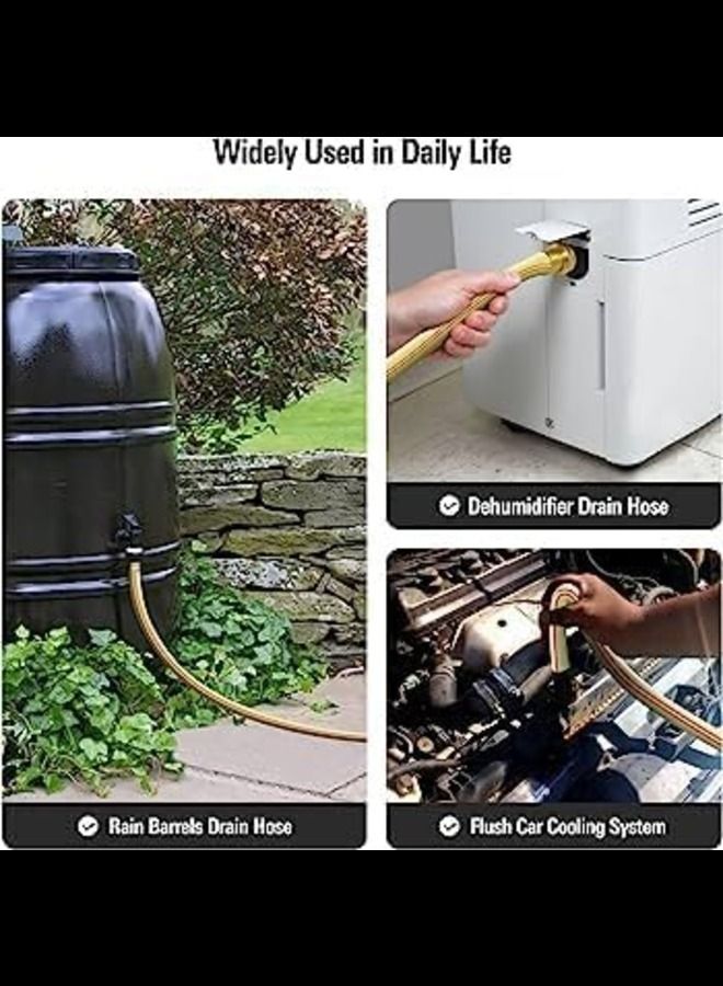 ABBASALI 5 Meter PVC Yellow Reinforced Hose Used For Cleaning Gardening - Image 2