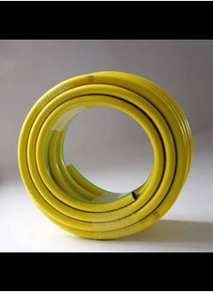 ABBASALI 5 Meter PVC Yellow Reinforced Hose Used For Cleaning Gardening  - Image 1