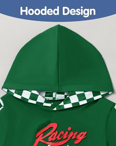 WESIDOM Toddler Boy Clothes,Long Sleeve Printing Hoodie+Jeans Pants Toddlers Boys Outfits Set 1-6Y Kids Clothing - Image 2