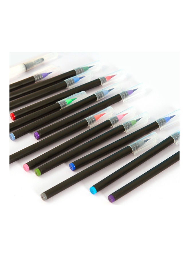 نيبمينينت طقم أقلام قابلة للغسل مع فرشاة مائية مكون من 24 قطعة متعدد الألوان - Image 4