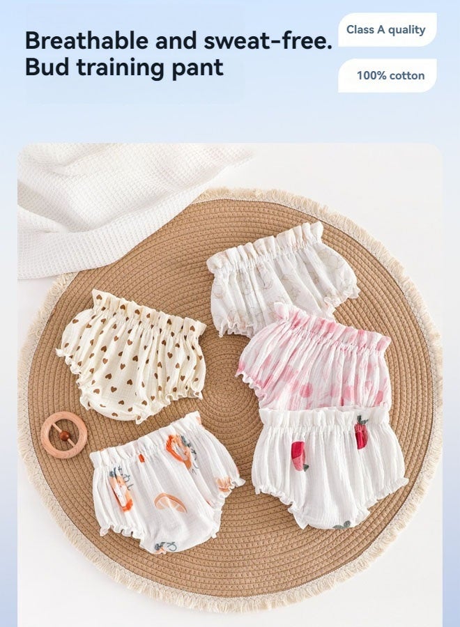 Beauenty 5 Piece Baby Unisex Cotton Underpants Toddler Boys Girls Potty Underwear 6 -15 Months - Image 1