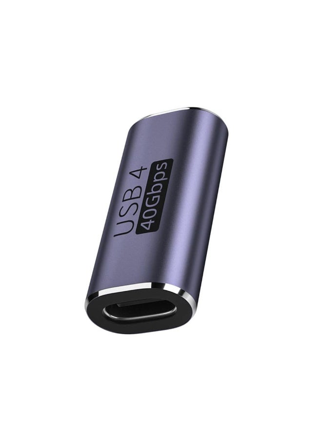 USB4 Type-C Female to Female Adapter – 40Gbps Data, 100W Power Delivery, 8K@60Hz Video Extender for Laptop and Phone - Image 1