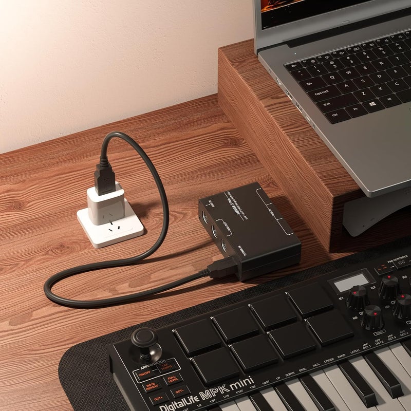 ديجيتال لايف Merge-5 | صندوق دمج MIDI بـ 5 دبابيس - 5 مداخل 2 مخرج - Image 4