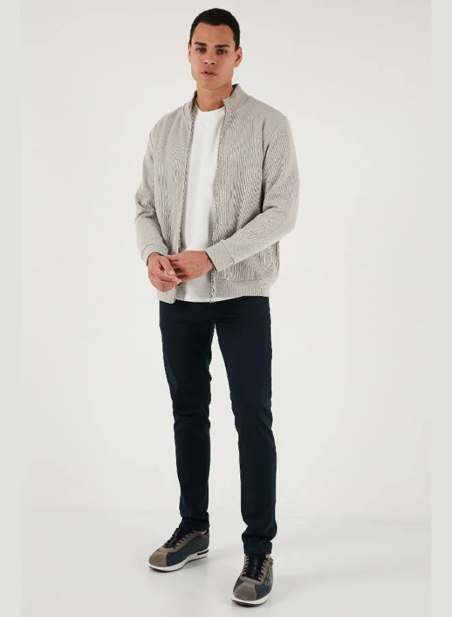 Buratti  Buratti Cotton Relaxed Fit Stand Collar Zippered Cardigan Men's CARDIGAN 5901075 for Men | Best Price UAE