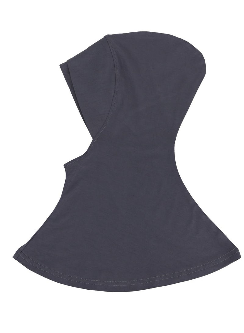 Loquat Muslim Women's Traditional Solid Color Modal Hijab Inner Cap Grey - Image 2