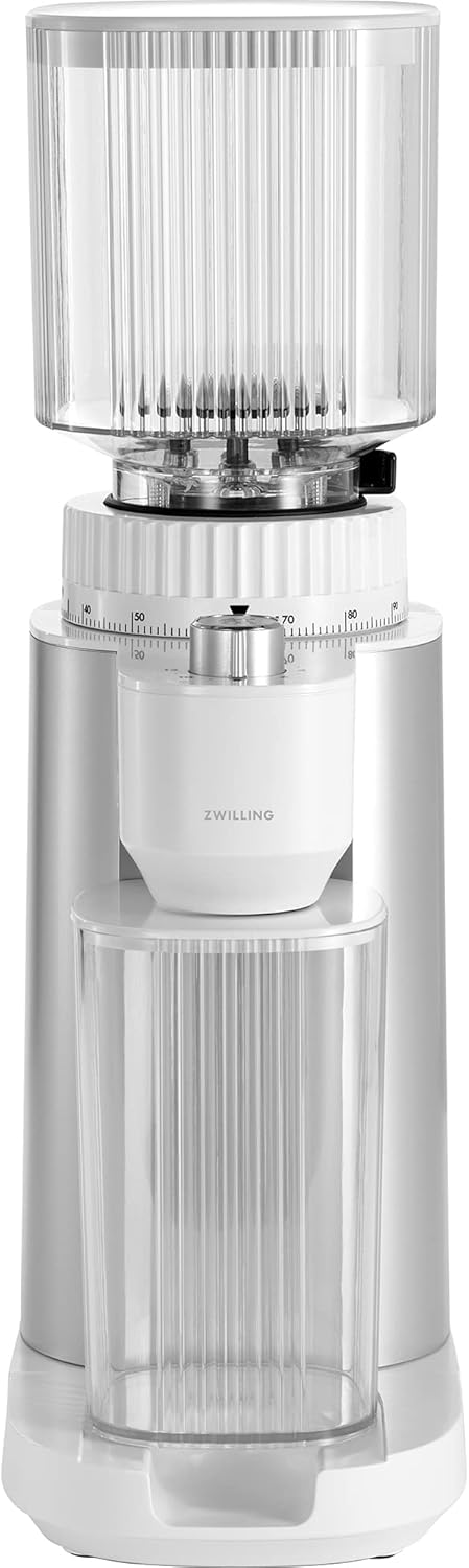 Zwilling ZWILLING Enfinigy Burr Coffee Grinder Electric 140 Coffee Grinding Options from Espresso to Drip Coffee Silver  - Image 1