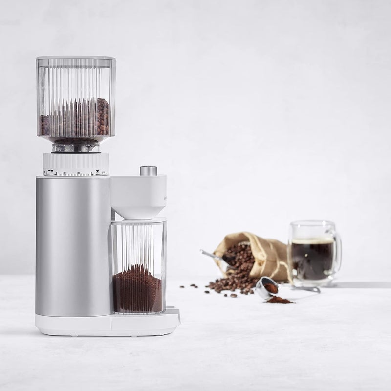 Zwilling ZWILLING Enfinigy Burr Coffee Grinder Electric 140 Coffee Grinding Options from Espresso to Drip Coffee Silver  - Image 2