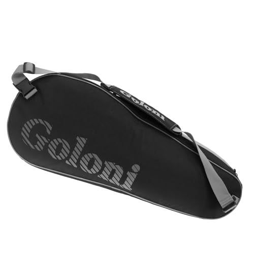 Goloni Tennis Bag 3-4 Racquets with Front Extral Pocket for Other Essentials,Tennis Rackets Bag with Removable Shoulder Strap,Grey - Image 3