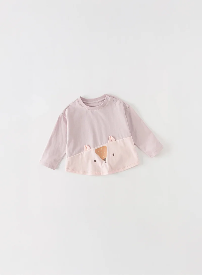 Dave & Bella Purple Fox Top
