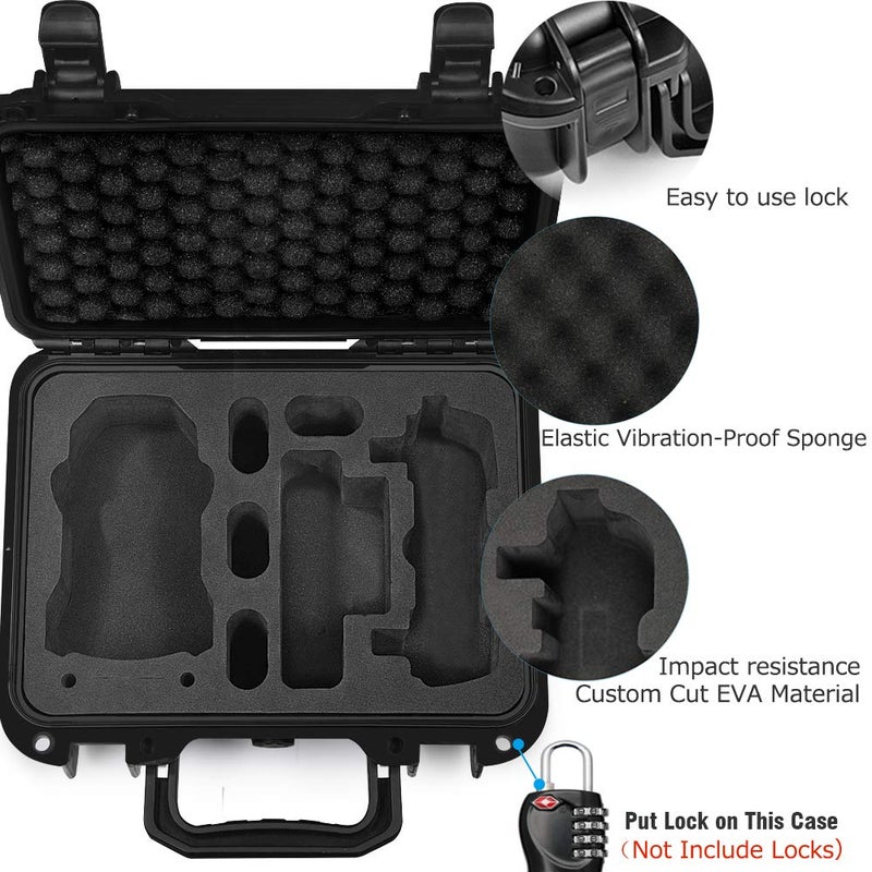 Lekufee Portable Waterproof Hard Case for DJI Mavic Mini & SE Accessories (Case Only, Not for Mini 4k/2/3/4) - Image 3