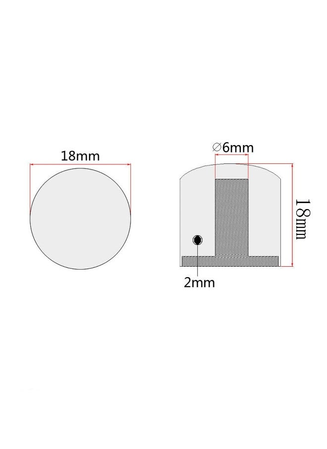 Generic 4Pcs Metal Guitar Knobs Volume Tone Control Knobs Dome Knobs with with Allen Keys Screws for Fender Telecaster Gibson Les Paul Electric Guitar Bass (Black)  - Image 5
