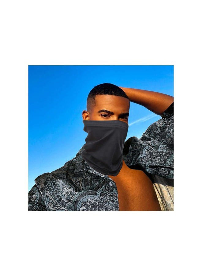 Leeven غطاء شعر مرن واسع من قطعتين وقبعة ضفائر طويلة للشعر الكامل، غطاء نوم - أسود - Image 5