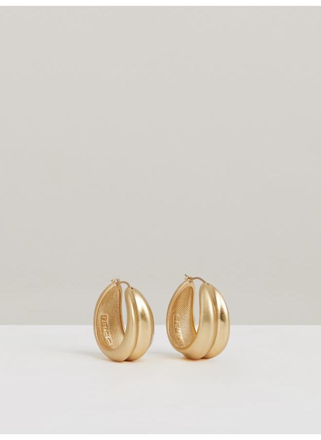 REISS Sophie: Sculptural Hoop Earring  - Image 1