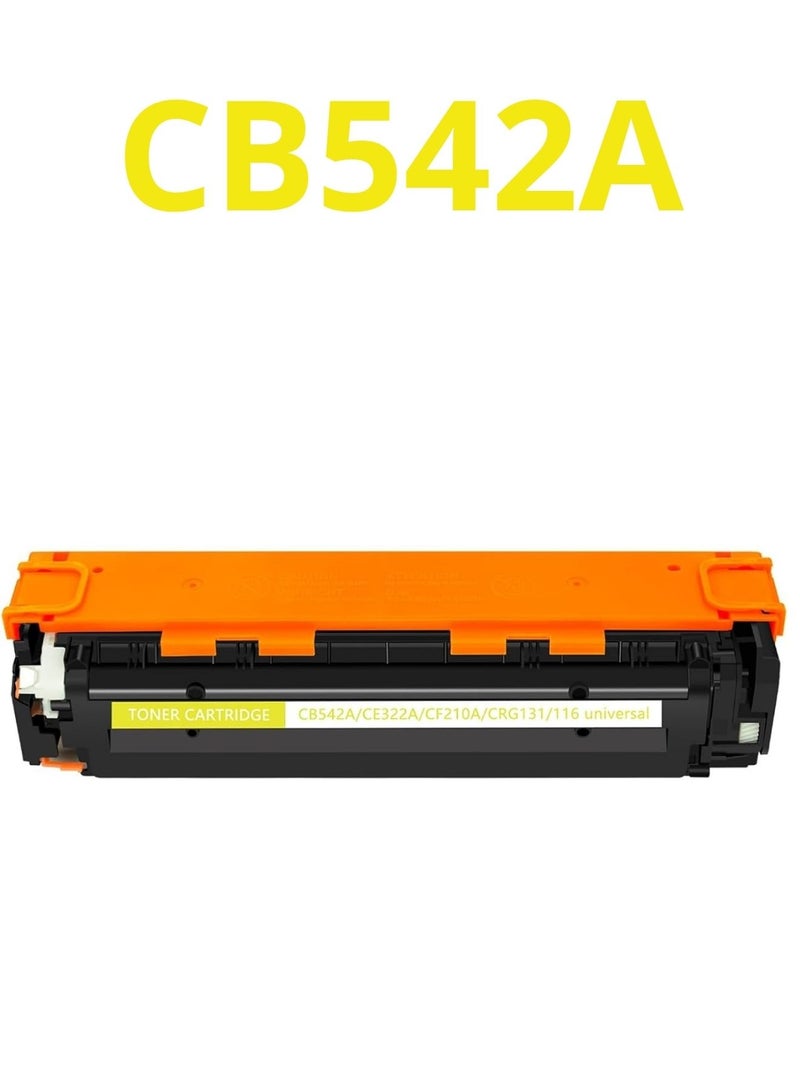 125A YELLOW Compatible Toner Cartridge Replacement for HP 125A CB542A Toner Works on Color Laser Jet CM1312 MFP CP1215 CP1518ni CP1515n Series Printer (1 Pack CB542A, yellow) - Image 1