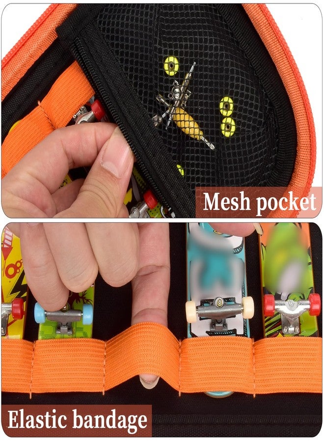 casmilee Finger Skateboard Case for TECH DECK Fingerboard Ultra DLX 14 Pack, Element Collectible Mini Skateboards Holder, Kids Toy Storage for Sticker Sheets, Wheels, Tool, Screws and Nut- Box Only - Image 4