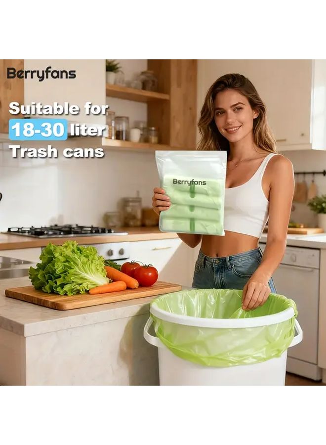 60 Pcs Heavy Duty Trash Bags 4 Rolls 4 76 Gallon Capacity Leak Proof Commercial Use - Image 2