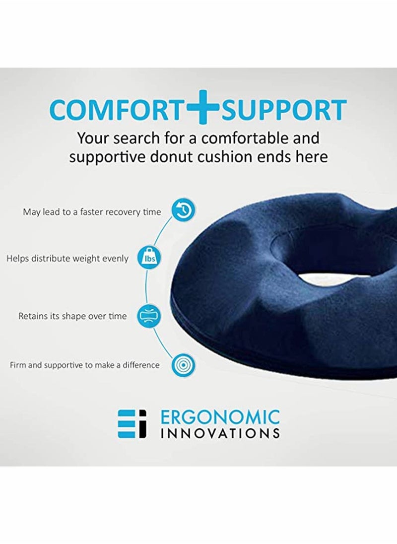 HomarKet - Donut Pillow, Large Donut Seat Cushion for Relief Tailbone Pain, Hemmoroid Treatment, Bed Sores, Prostate, Coccyx, Sciatica, Pregnancy, Postpartum, Ergonomic Design - Image 1