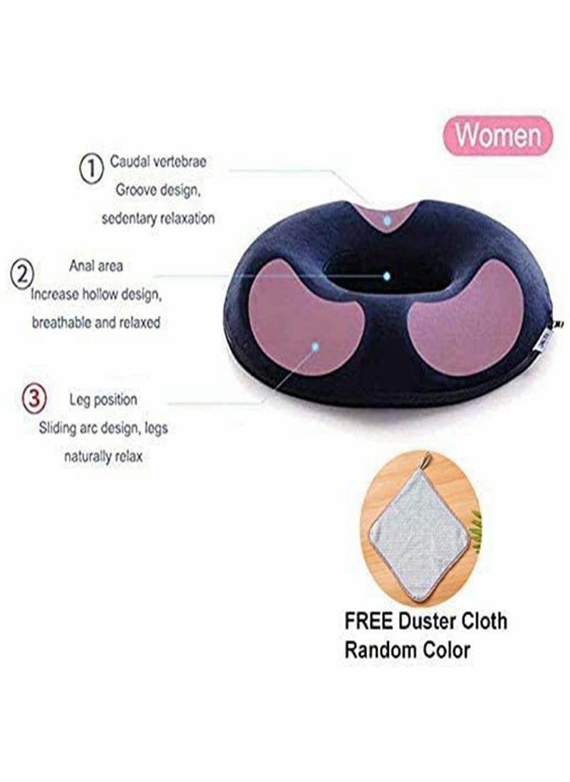 HomarKet - Donut Pillow, Large Donut Seat Cushion for Relief Tailbone Pain, Hemmoroid Treatment, Bed Sores, Prostate, Coccyx, Sciatica, Pregnancy, Postpartum, Ergonomic Design - Image 1